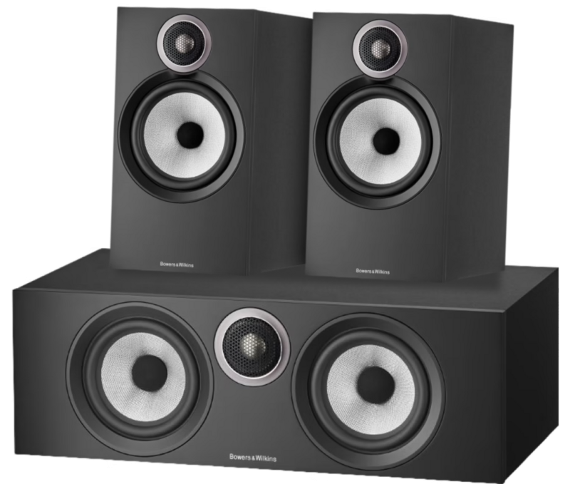 Bowers & Wilkins HTM6 S3 + 606 S3 (per paar) Zwart