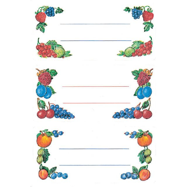 Etiket HERMA 3784 keuken fruit