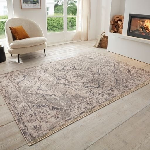 Vloerkleed Vintage Sand Grijs - Hanse Home Terrain - 80x120 cm - Rechthoek - Dekbed-Discounter.nl