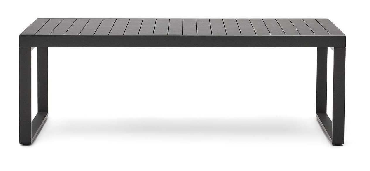 Kave Home Uitschuifbare Eettafel Galdana 220/340 x 100cm - Donkergrijs