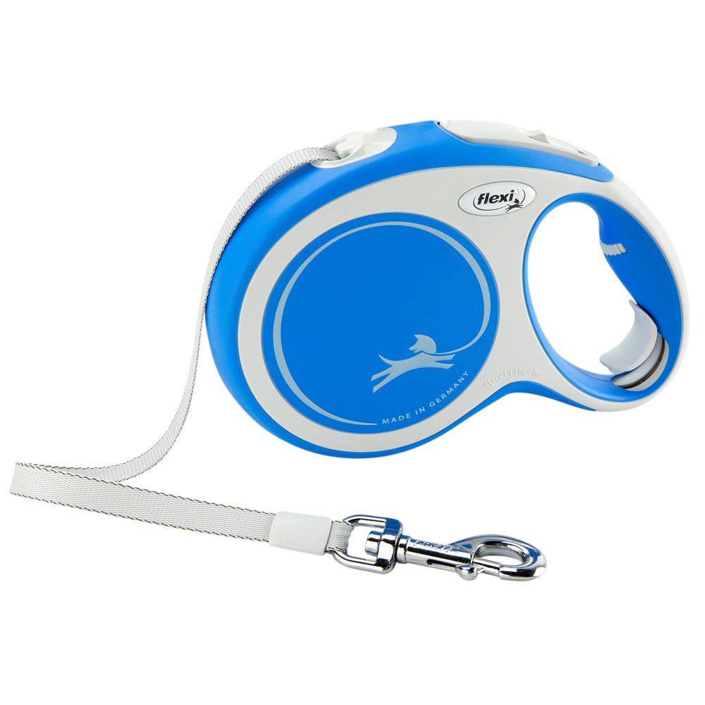 flexi Rollijn New Comfort Tape Leash, blauw, Maat: M 5m