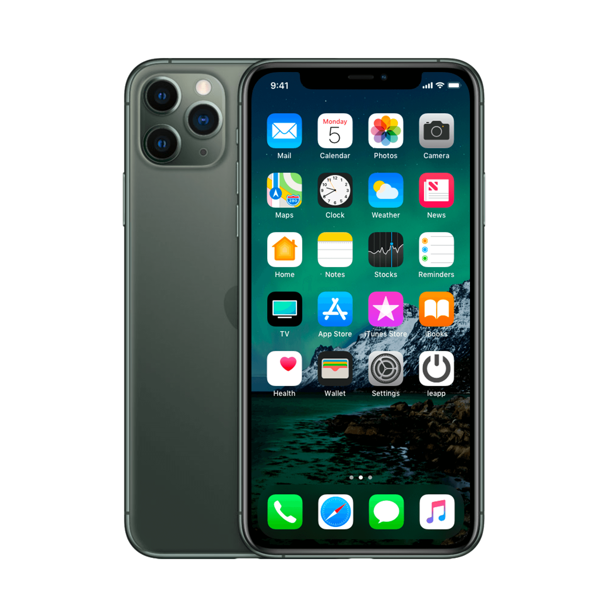 Refurbished iPhone 11 Pro Max 256 GB Middernachtgroen Licht gebruikt