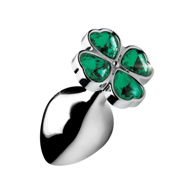 XR Brands Lucky Clover Gem - Butt Plug - Medium