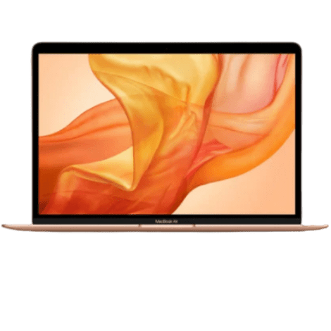 Refurbished MacBook Air 13 inch i5 1.6 9th gen 8 GB 256 GB Goud Zichtbaar gebruikt