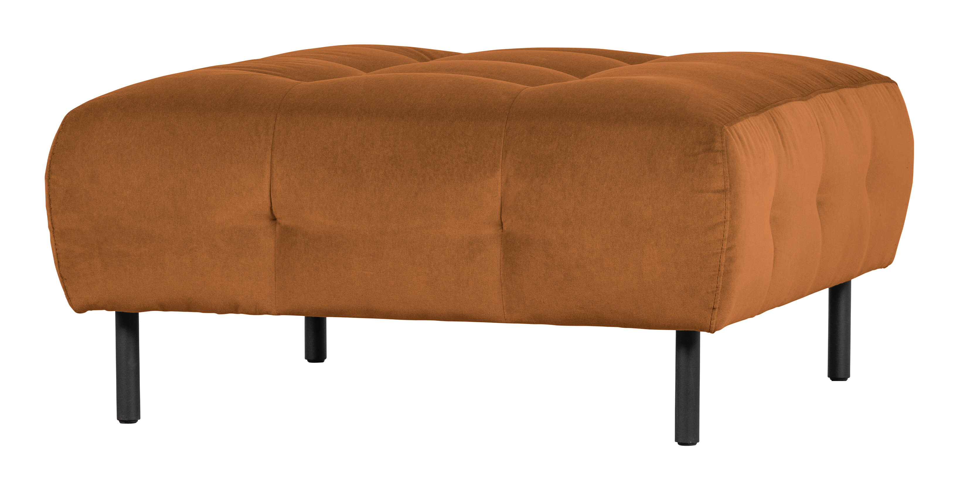 WOOOD Hocker Lloyd Velvet - Cinnamon - Vierkant