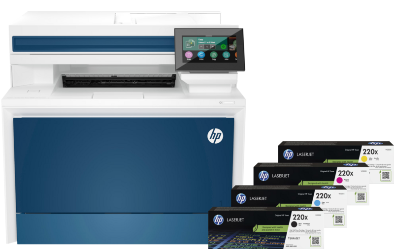 HP Color LaserJet Pro MFP 4302dw + 1 set extra XL toners