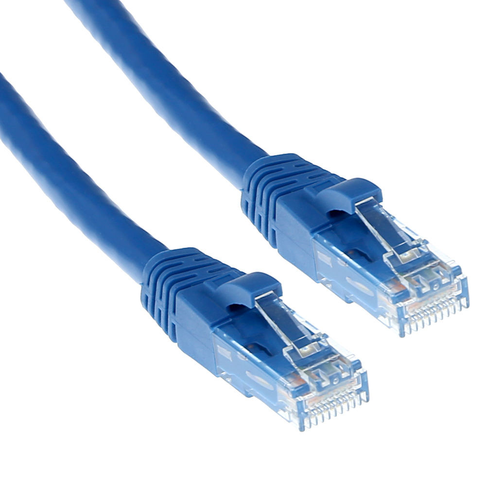 ACT IS8601 U/UTP CAT6 Patchkabel Snagless Blauw - 1 meter