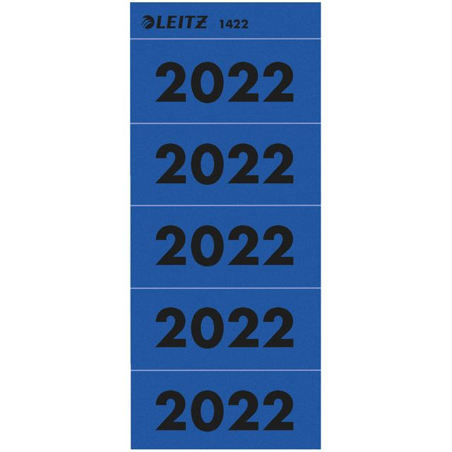 Rugetiket Leitz 2022 blauw | 50 stuks