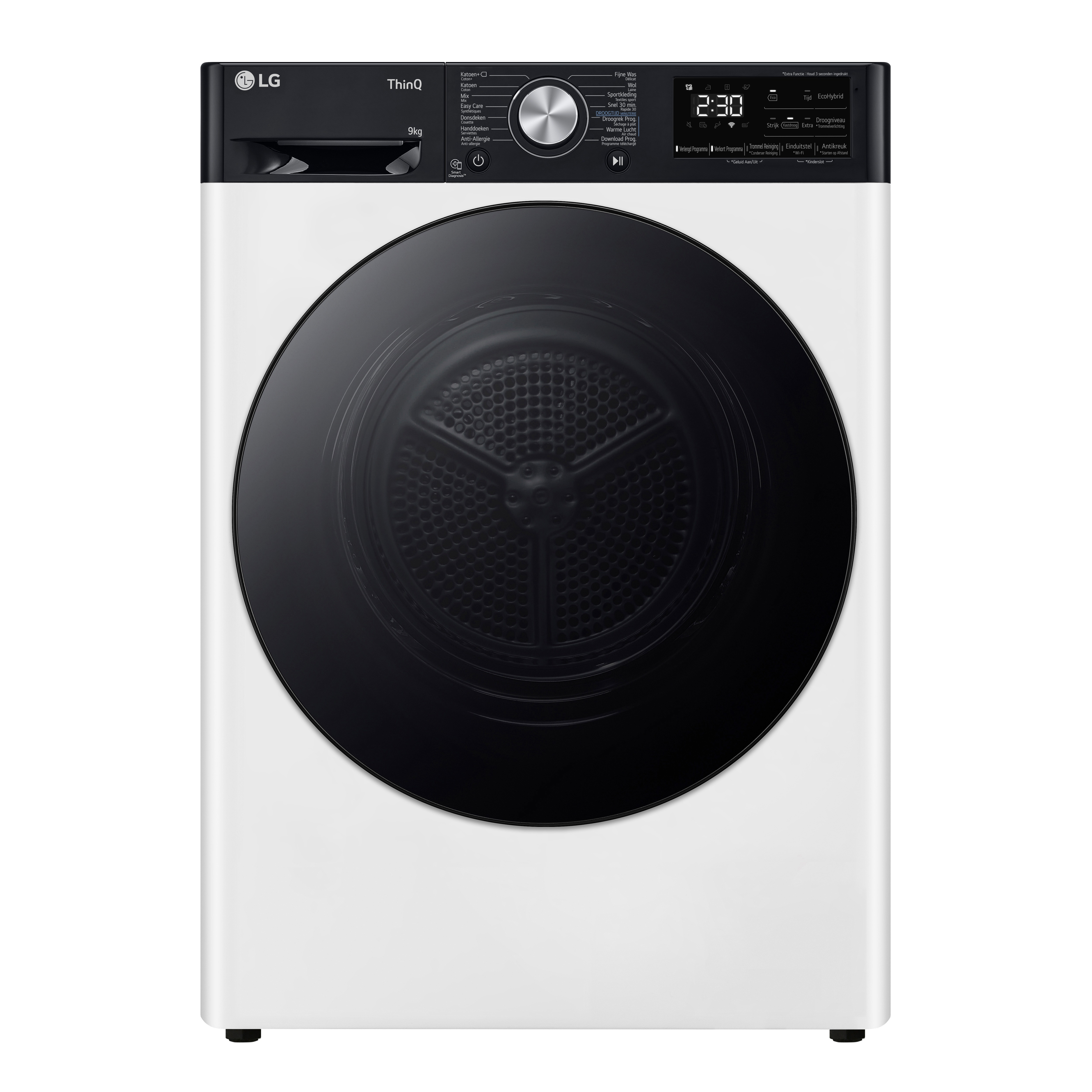 LG RH90V9LVEN Warmtepompdroger Zwart