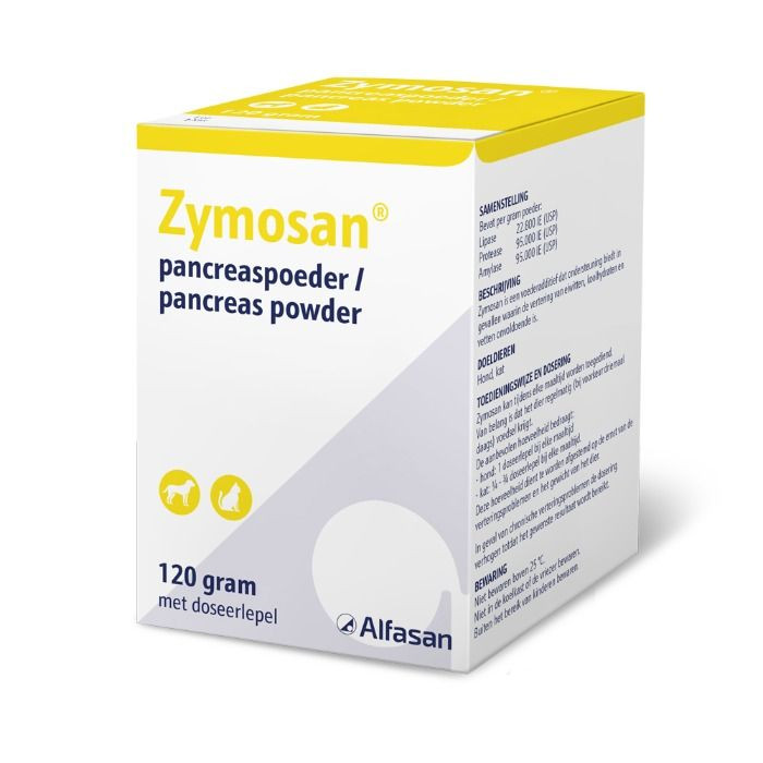 Zymosan Pancreaspoeder Hond & Kat 120gr