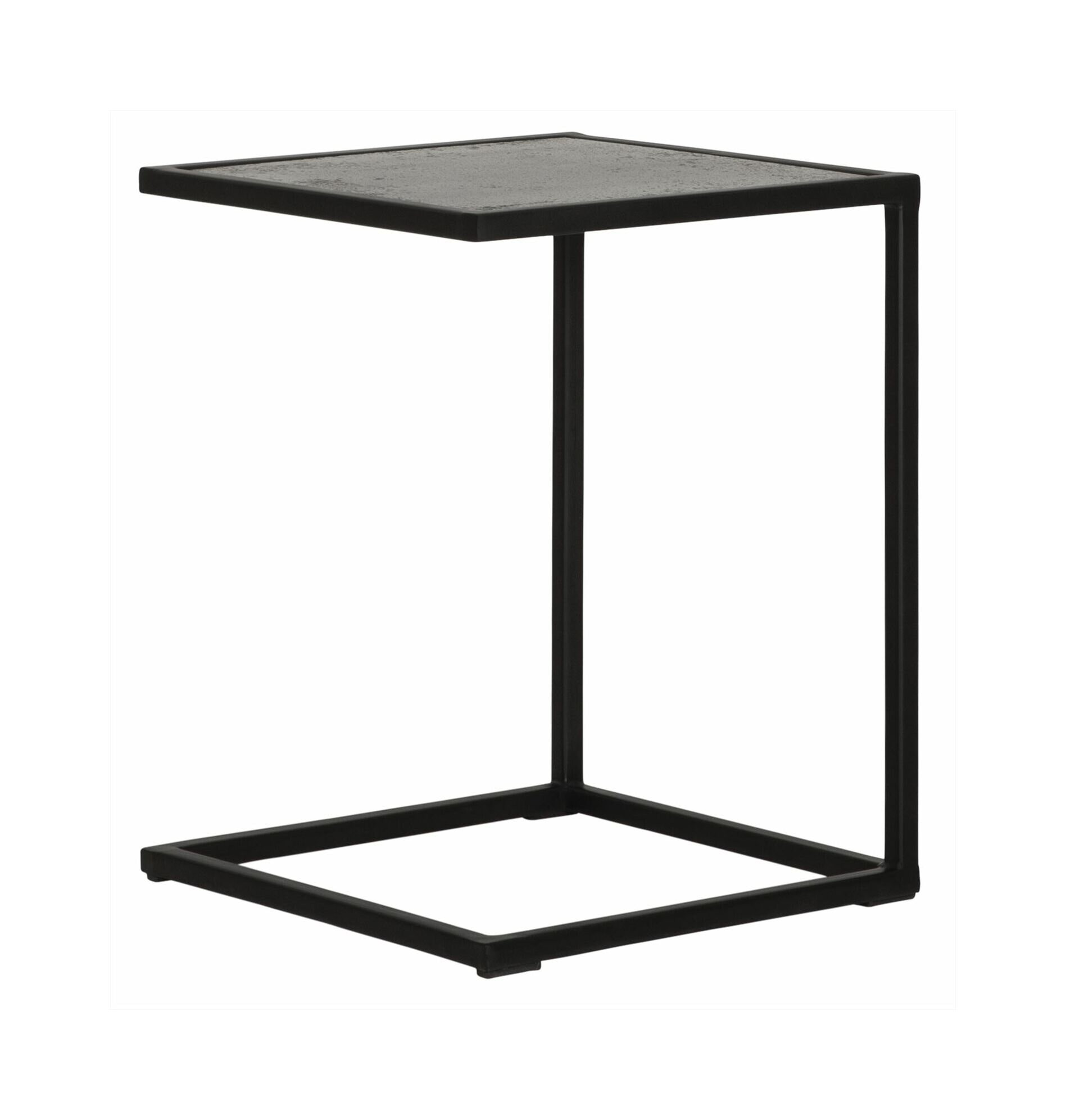 MUST Living Laptoptafel Mont Blanc Basalt, 40 x 40cm - Zwart - Vierkant