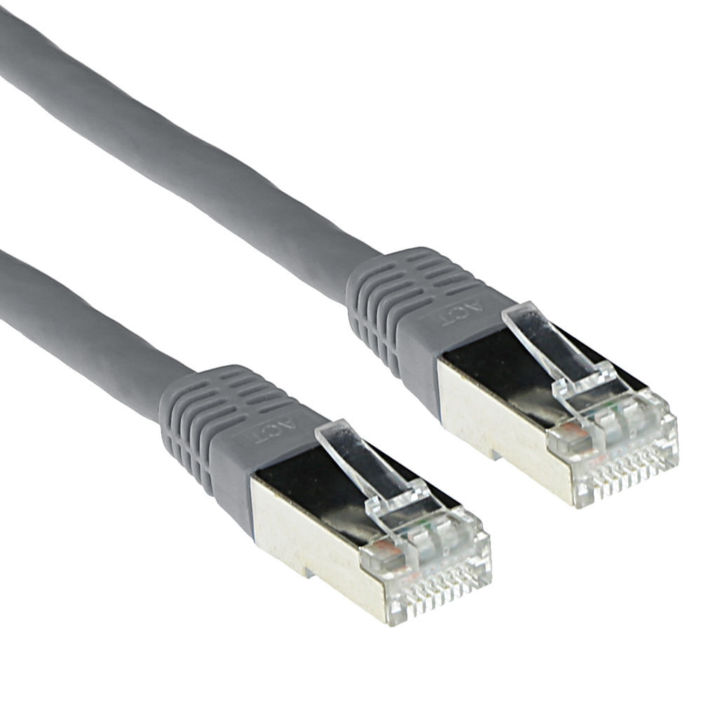 ACT IB4003 LSZH SFTP CAT6A Patchkabel Grijs - 3 meter