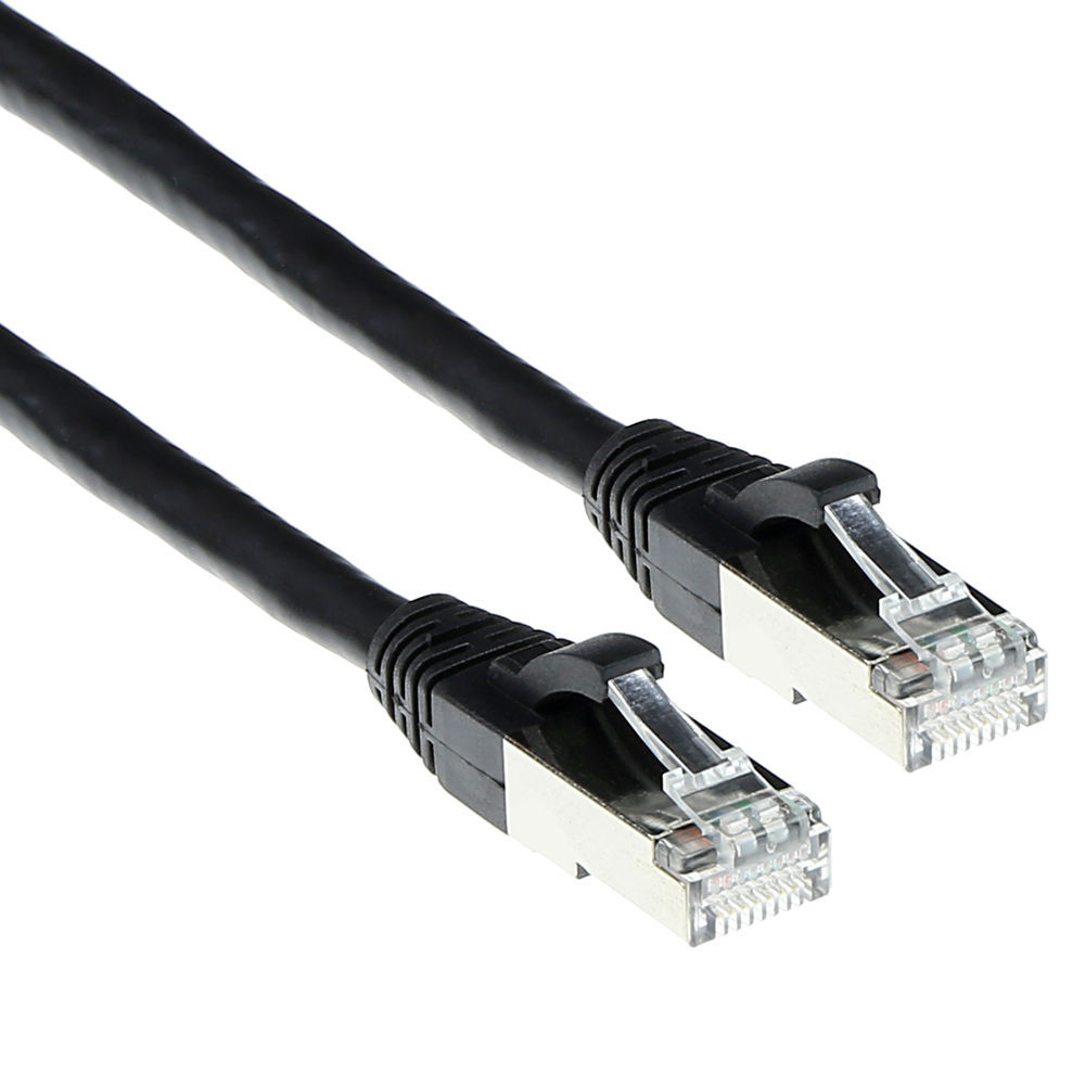 ACT FB6920 SFTP CAT6A Patchkabel Snagless Zwart - 20 meter