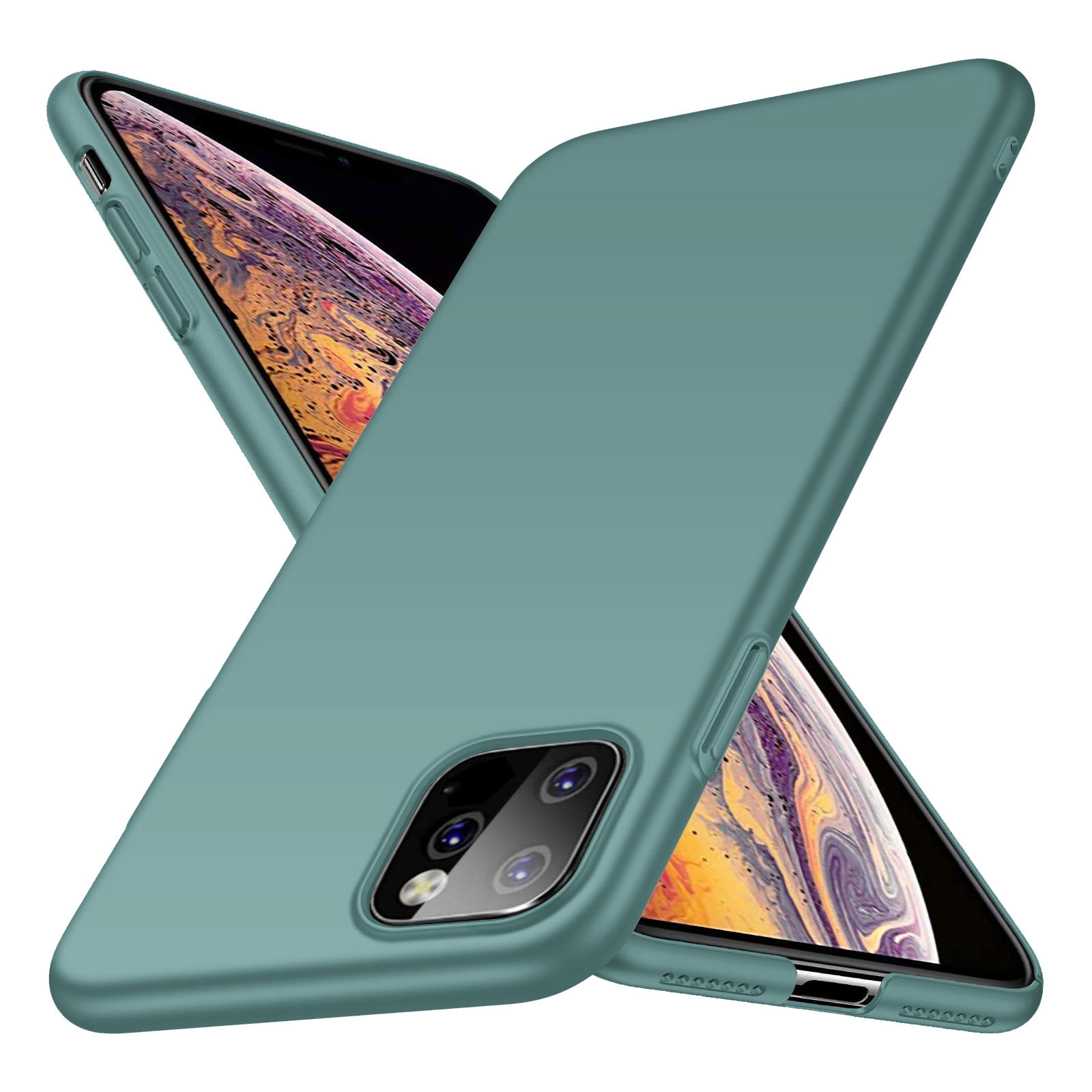 Back Case Cover iPhone 11 Pro Max Hoesje Grey Blue