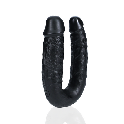 RealRock by Shots U Shaped Double Dildo 5 / 12,7 cm - Black