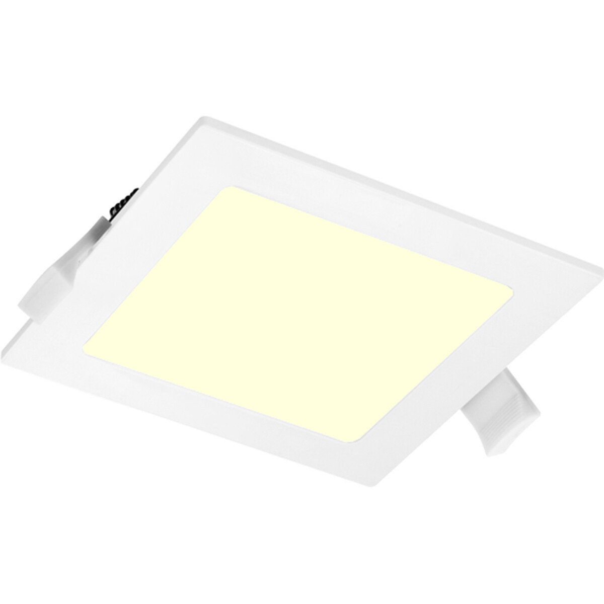 LED Downlight Slim Pro - Aigi Suno - Inbouw Vierkant 12W - Warm Wit 3000K - Mat Wit - Kunststof