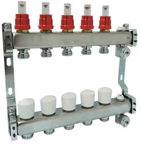 Bonfix Verdeler 9 groeps - met flowmeters