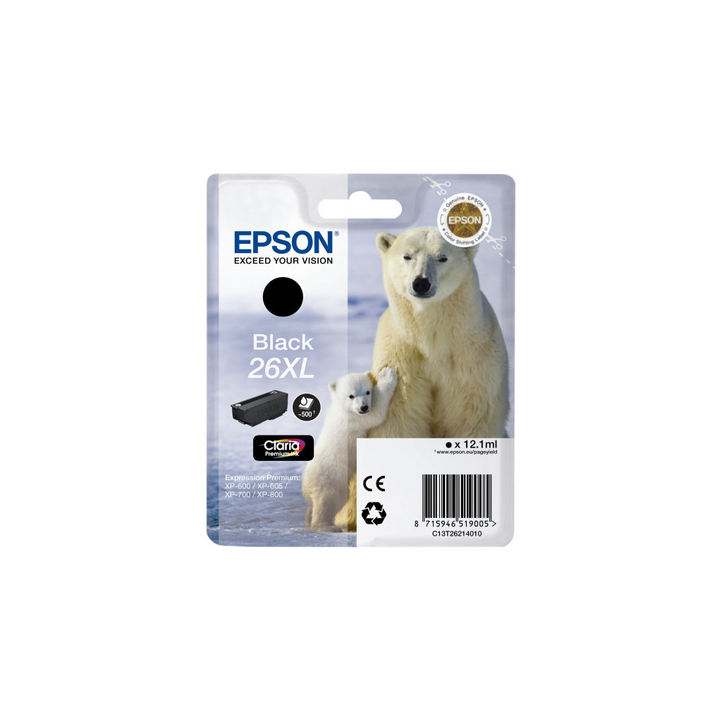 Epson 26XL Cartridge Zwart