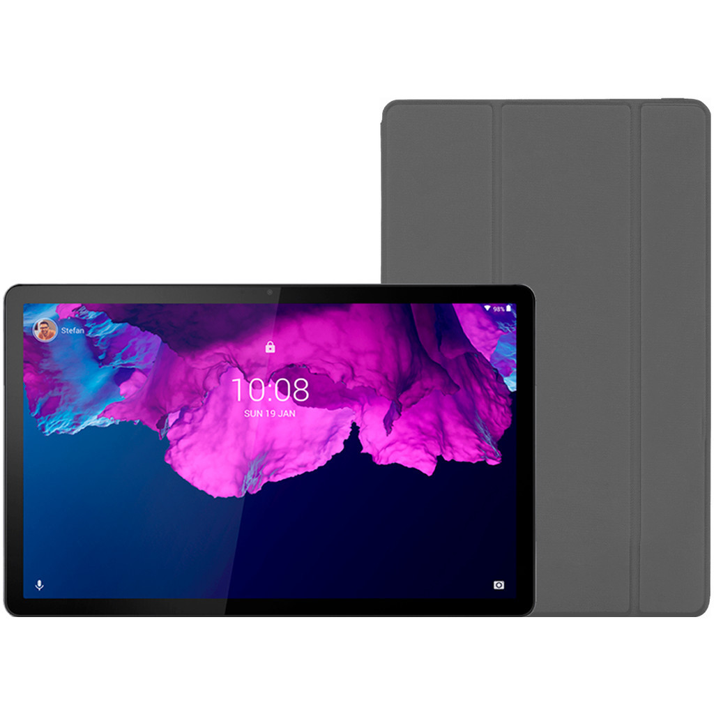 Lenovo Tab P11 64GB Wifi Grijs+Lenovo Folio Book Case Zwart