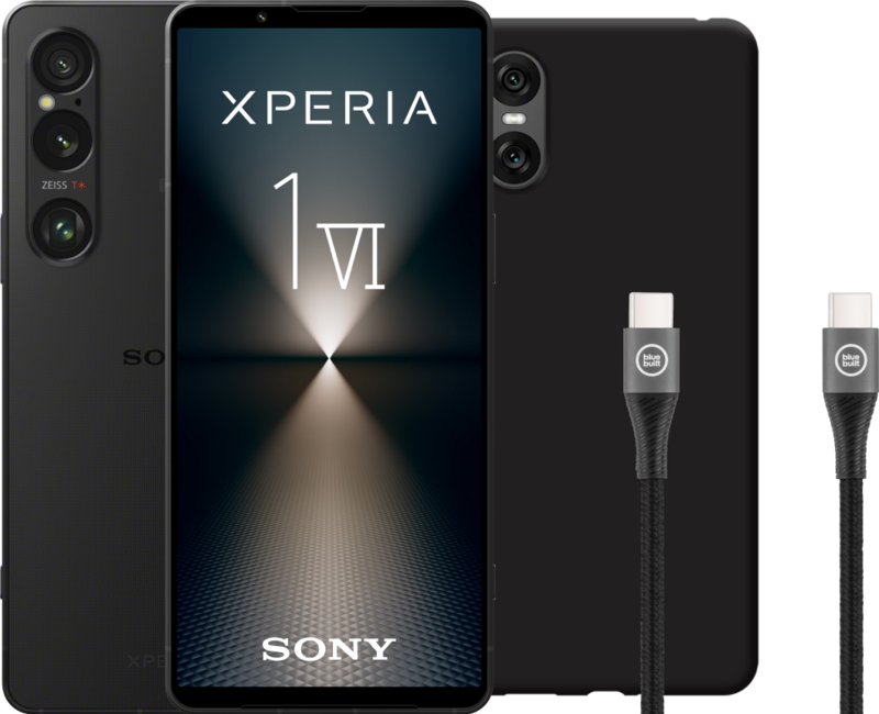 Sony Xperia 1 VI 256GB Zwart 5G + Accessoirepakket