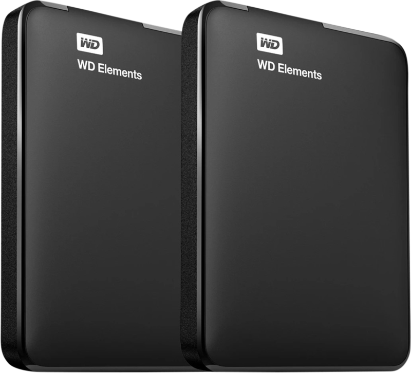 WD Elements Portable 1TB Duo-Pack