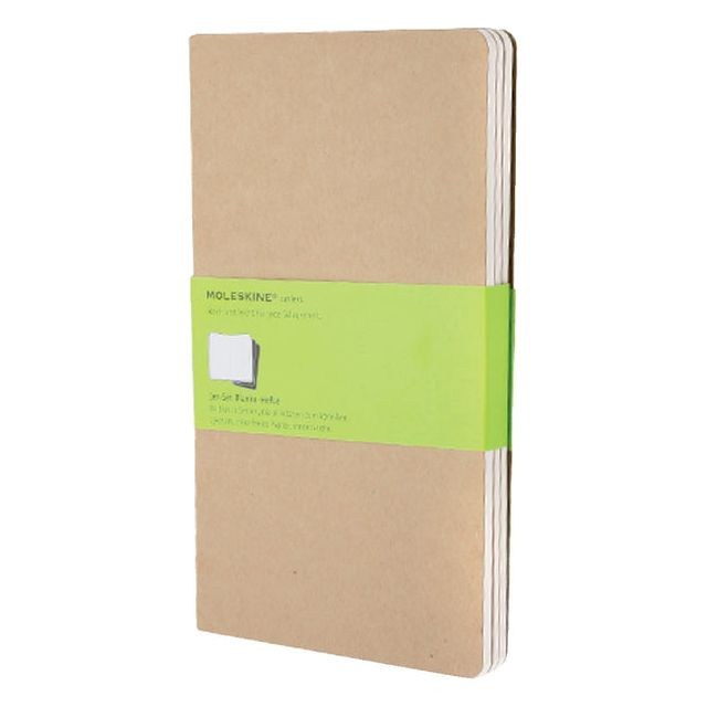 Schrift Moleskine 130x210mm 160blz blanco large  kraft