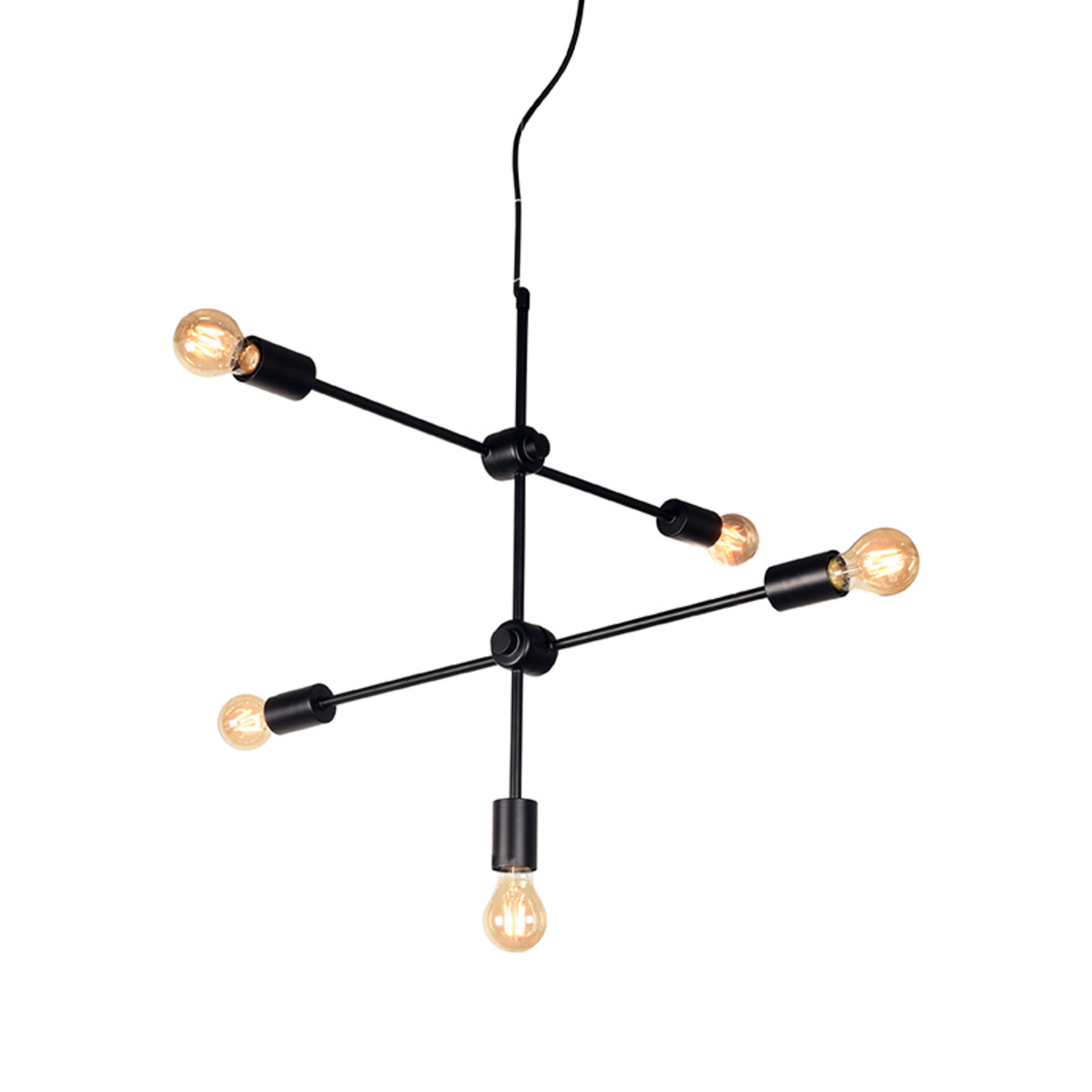 LABEL51 Hanglamp Stilo - Zwart - Metaal