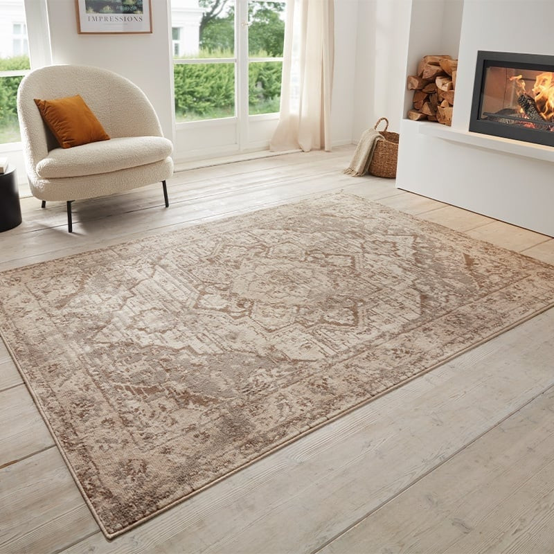 Vloerkleed Vintage Sand Beige - Hanse Home Terrain - 240x340 cm - Rechthoek - Dekbed-Discounter.nl