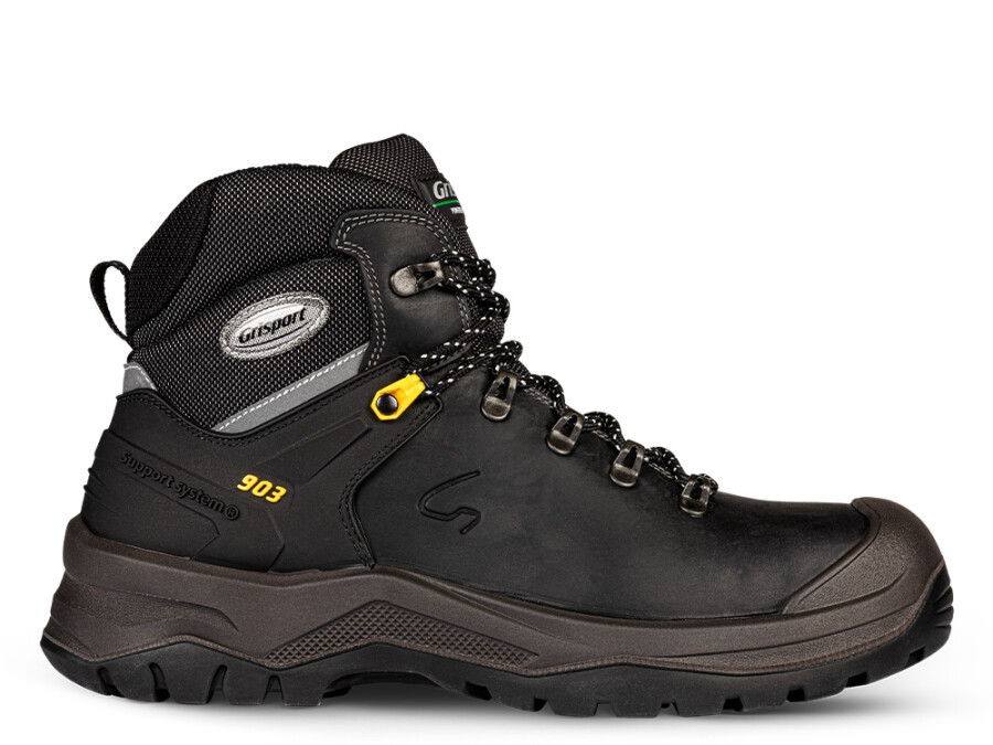 Grisport 803L/903L werkschoenen S3 met kruipneus zwart maat 46