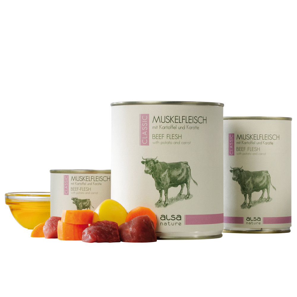 alsa-nature Spiervlees met aardappel en wortel, 200 g, Aantal: 200 g