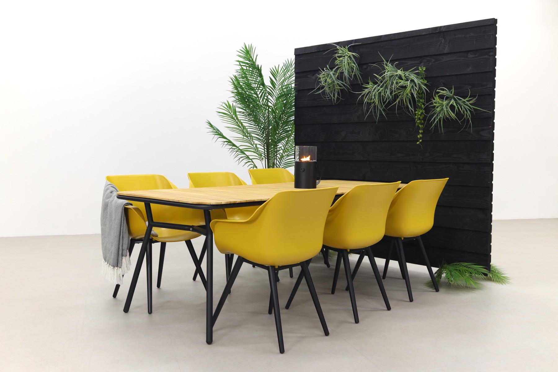 Hartman Sophie Studio Curry Yellow/Bella 220x95 cm. - 7-delige tuinset