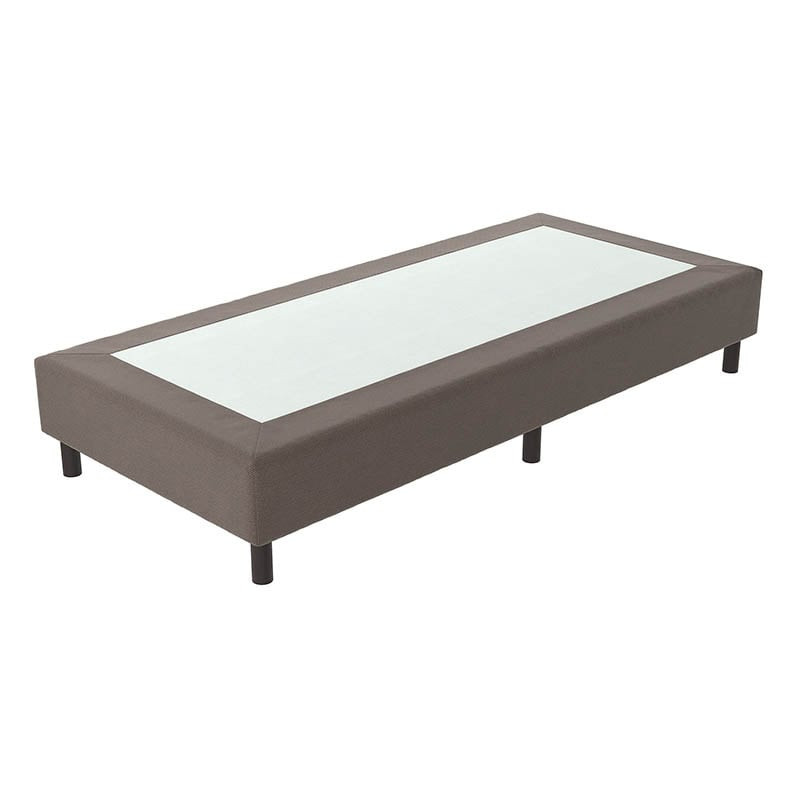 Verende Hotelboxspring zonder Matras - Zwart & Wit & Bruin & Grijs 70x200 cm - Bonellvering - Inclusief Topper - Dekbed-Discounter.nl