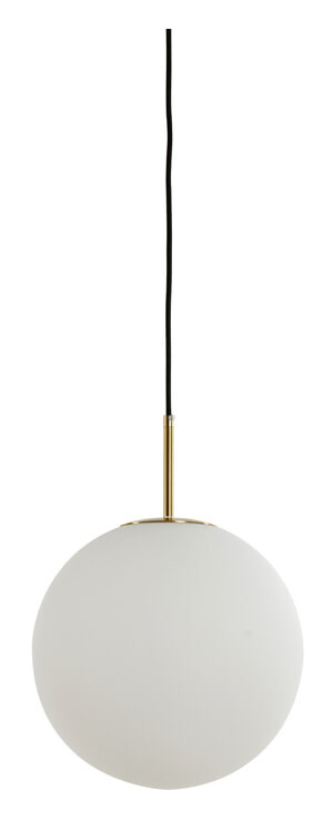 Light & Living Hanglamp Medina - Antiek Brons/Mat Wit