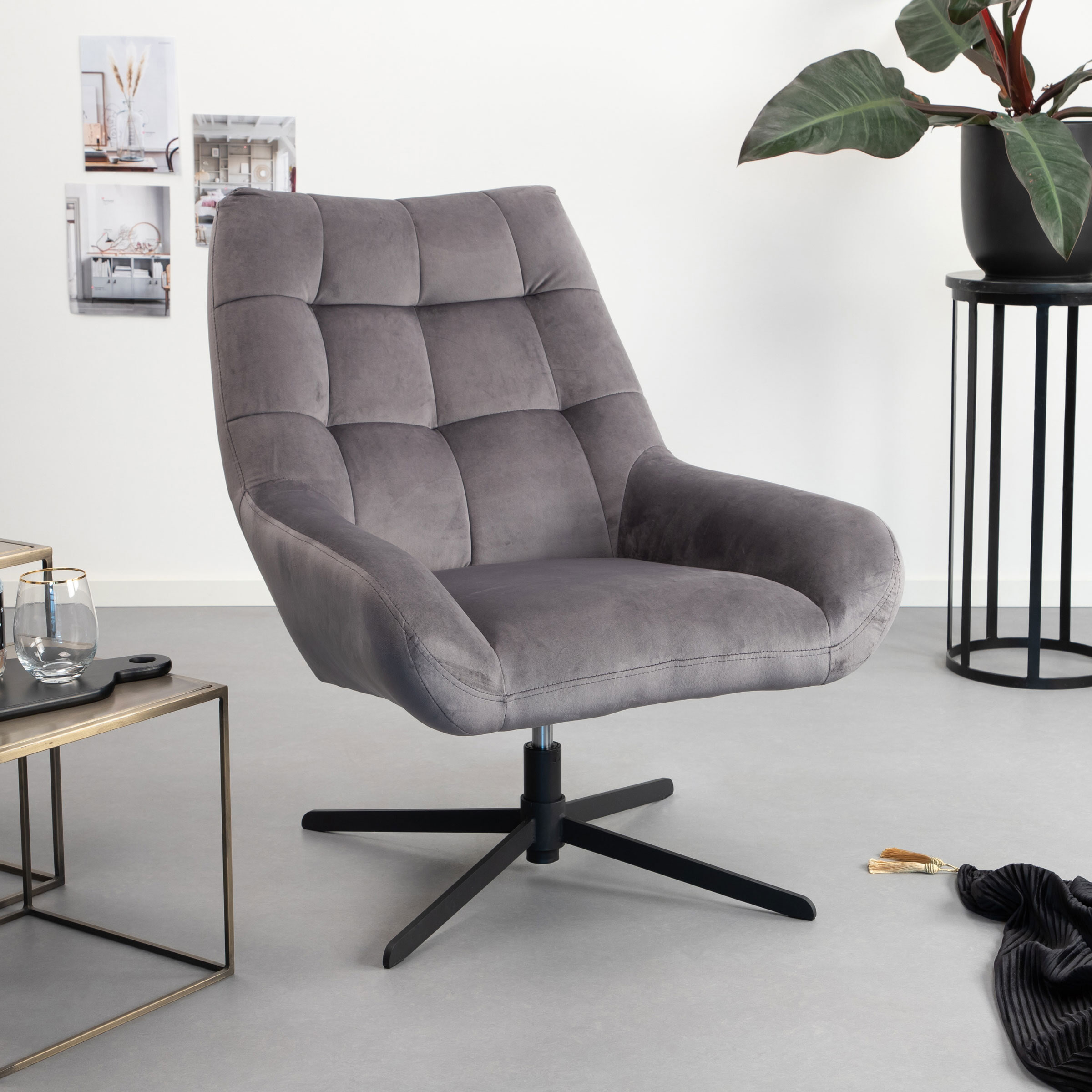 Sohome Draaifauteuil Nela Velvet