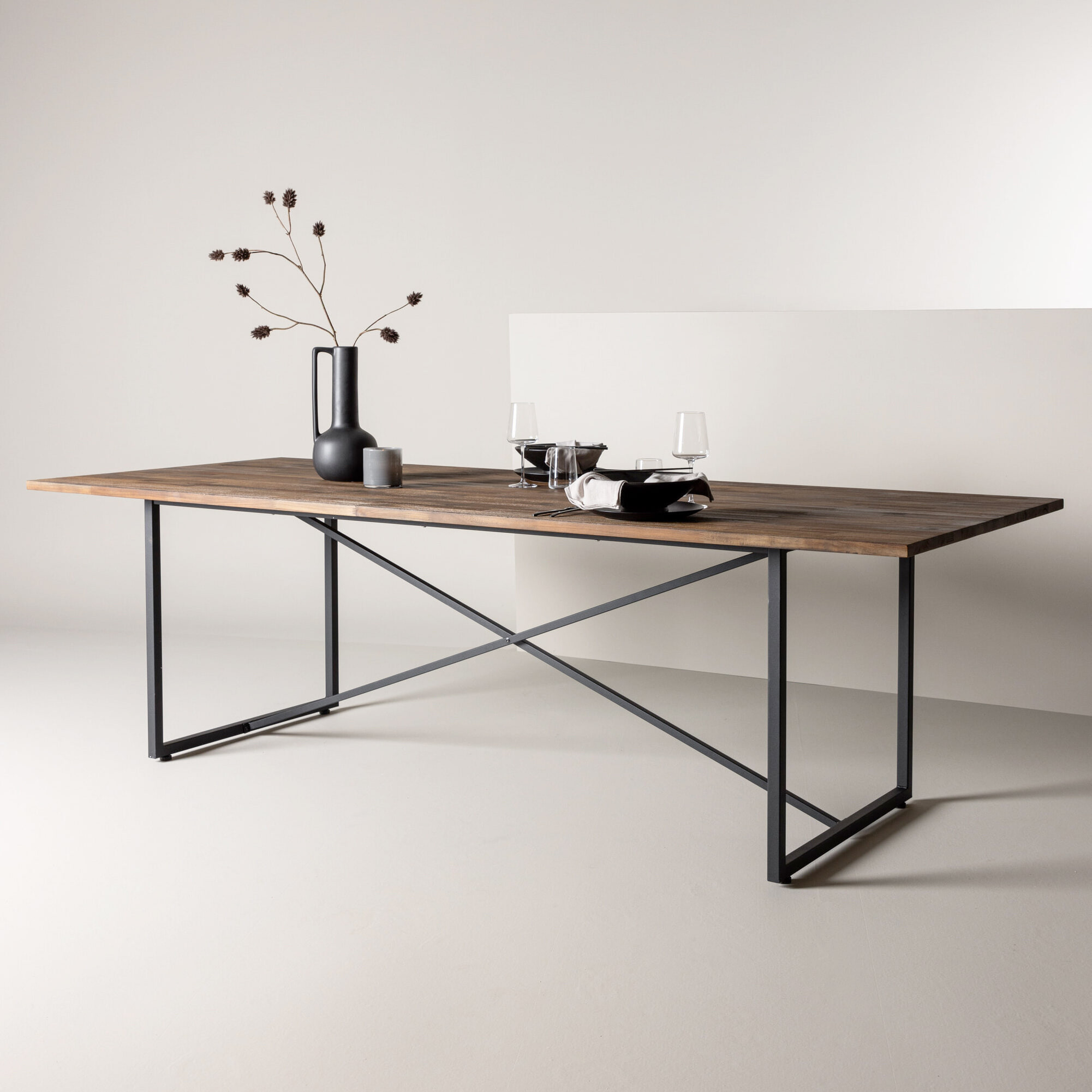 Nohr Eettafel Nathania Teakhout, 250 x 100cm - Naturel