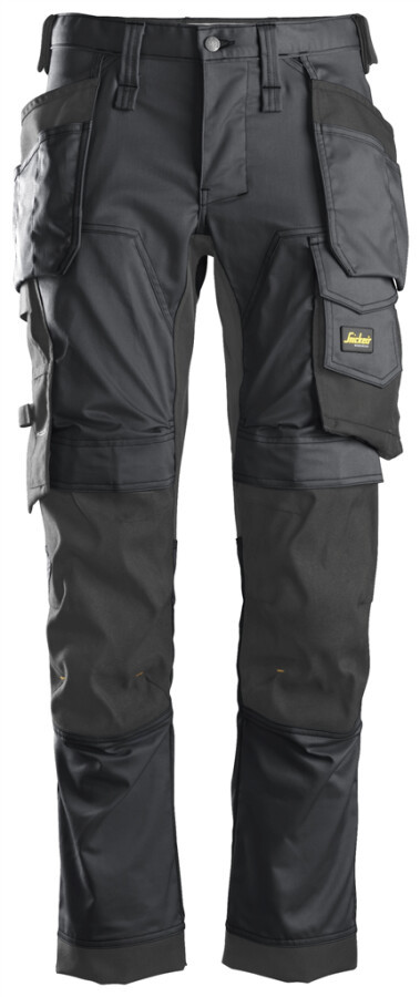 Snickers Workwear stretch werkbroek - met holsterzakken - 6241 - grijs/zwart - maat 54