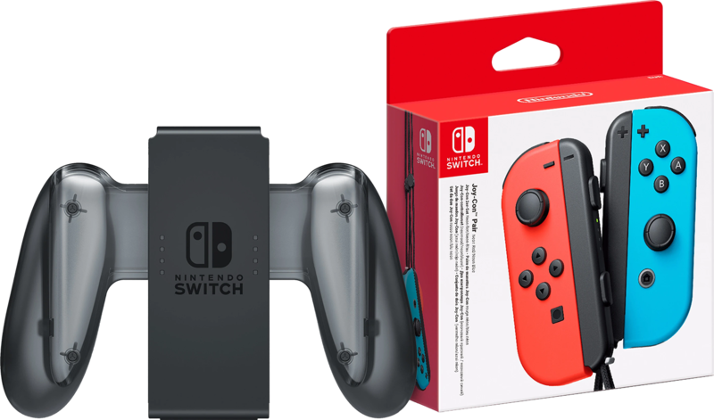 Nintendo Switch Joy-Con set Rood/Blauw + Nintendo Switch Joy-Con Charge Grip