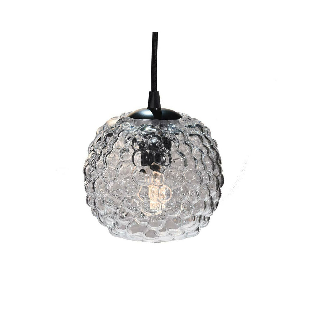 Halo Design Hanglamp 'Grape' Ø15cm, kleur helder glas