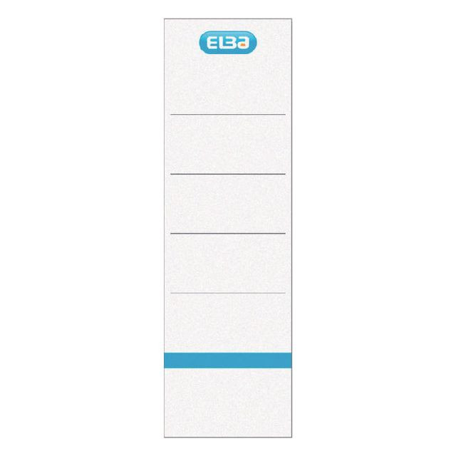 Elba rugetiketten, ft 19x5,9 cm, wit 10 st