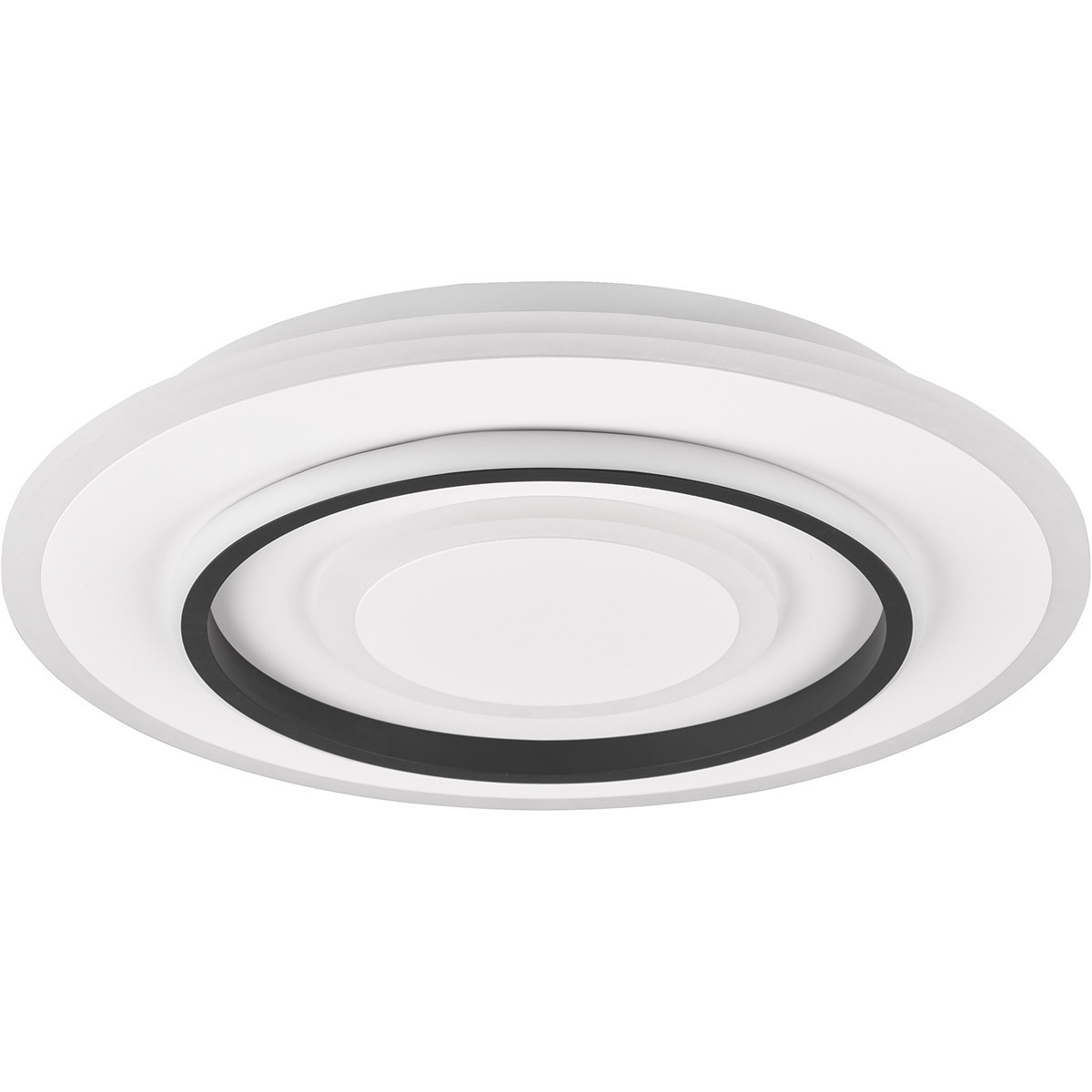 LED Plafondlamp - Trion Gora - 46W - Aanpasbaar kleur - Dimbaar - Rond - Mat Wit - Metaal