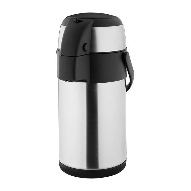 Thermoskan olympia met pomp 2.5 liter rvs