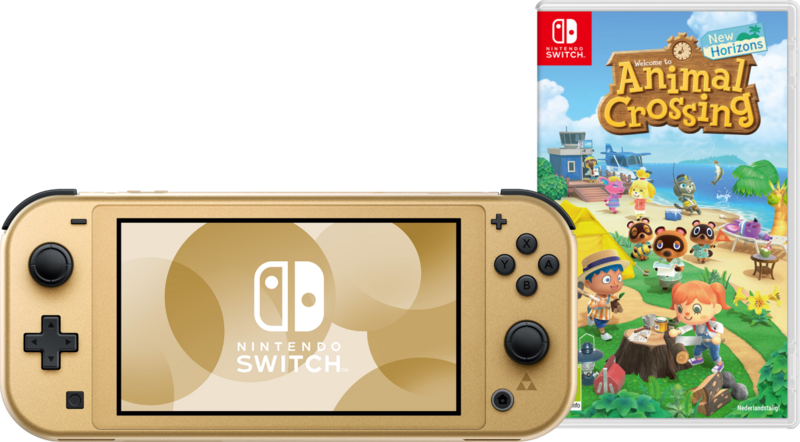 Nintendo Switch Lite Zelda Edition + Animal Crossing: New Horizons