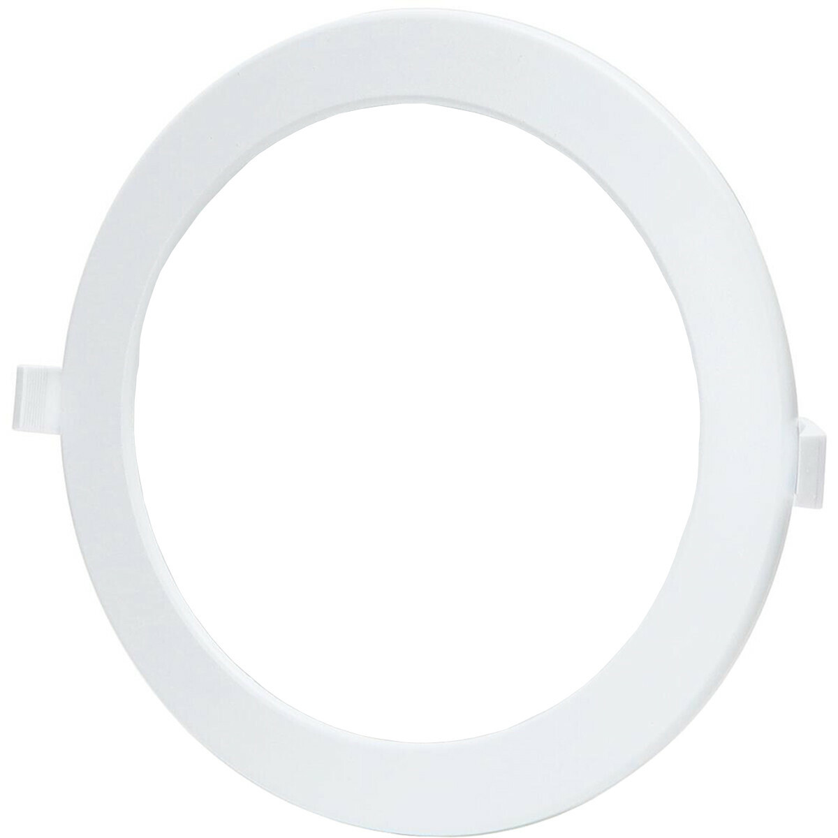 LED Downlight - Smart LED - Wifi LED - Slimme LED - Aigi Zumba - 18W - Helder/Koud Wit 6500K - Inbouw Rond - Mat Wit - Aluminium - Ø220mm