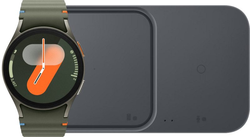 Samsung Galaxy Watch 7 Groen 40mm + Duo Draadloze Oplader