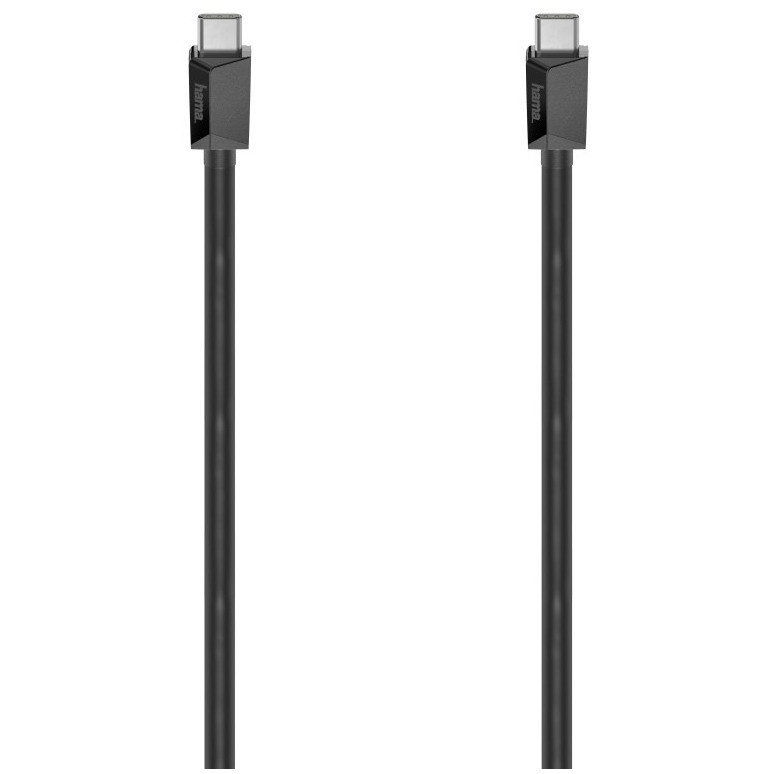 Hama USB-C-kabel Full-Featured, eMarker, USB 3.2 Gen2, 10 Gbit/s, 1,00 m Kabel Zwart