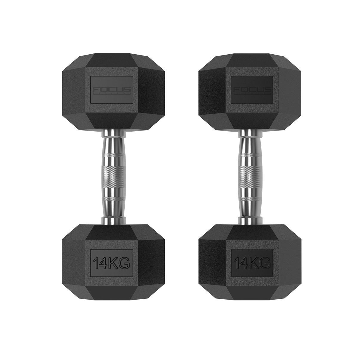 Hexa Dumbbells - Focus Fitness - 2 x 14 kg