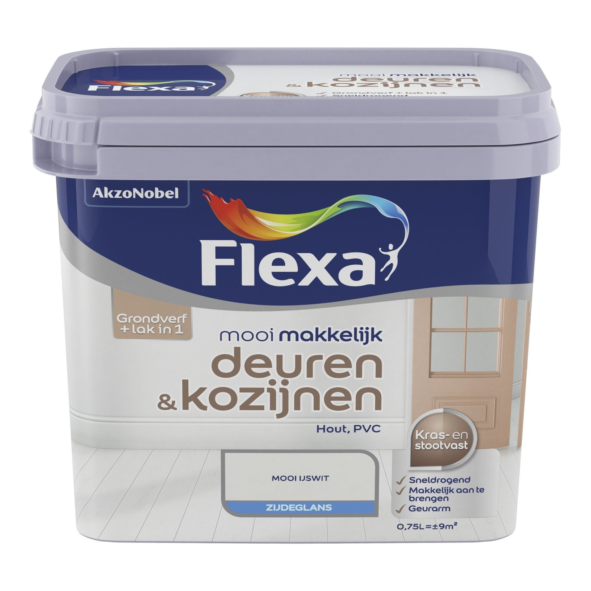 Flexa Mooi Makkelijk Deuren en Kozijnen - Fris Wit / RAL 9016