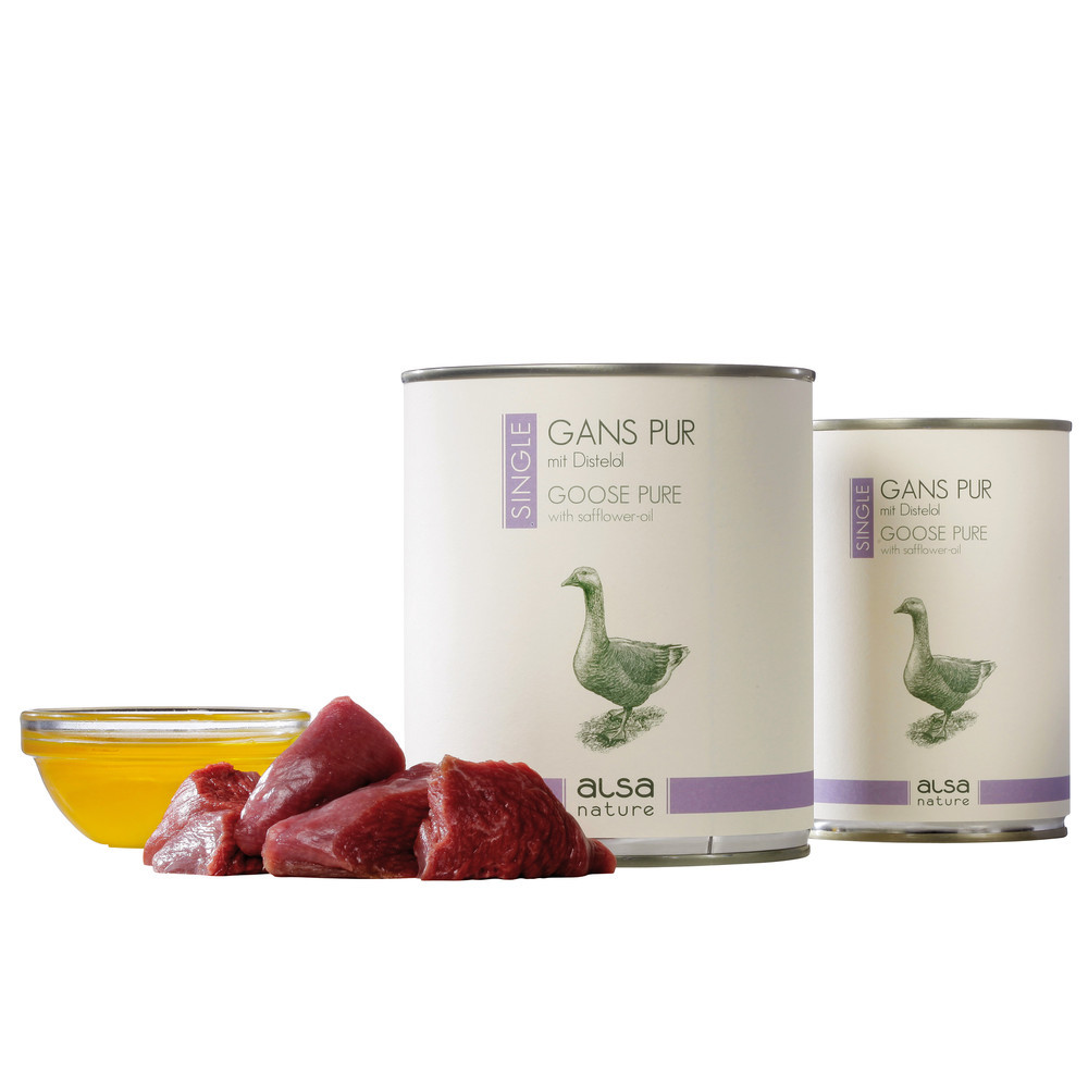 alsa-nature SINGLE Gans puur, 400 g, Aantal: 6 x 400 g