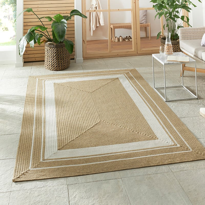 Jute Vloerkleed Braids Beige - NORTHRUGS - 80x150 cm - Rechthoek - Dekbed-Discounter.nl