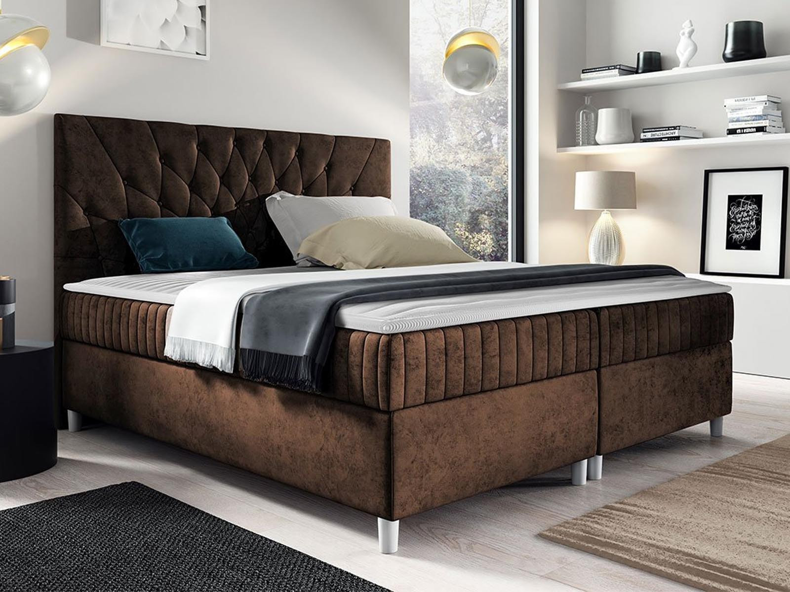 Boxspring PRODIGY 160x200 cm bruin